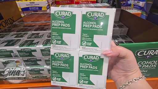 Curad Alcohol Prep Pads, 4 Boxes, 100 Count