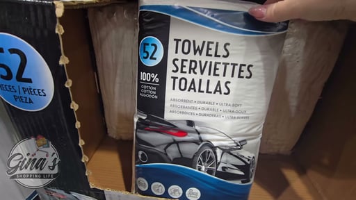 Green Lifestyle Cotton Terry Towels 14" x 17", 52-Pack