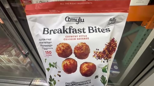 Amylu Chicken Sausage Breakfast Bites 40oz