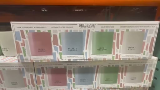Bellevue Luxury Ceramics Candle 10 oz, 4-Pack