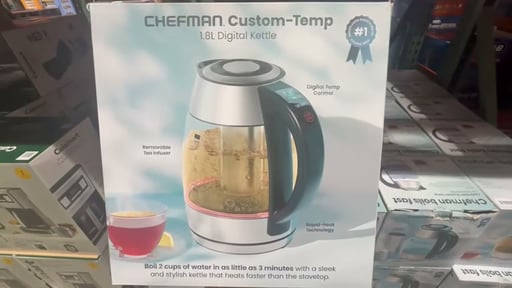 Chefman Kettle 1.8 Ltr with Tea Infuser