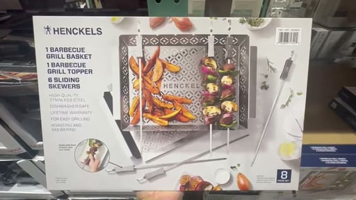 Henckels Kabob and Grill Basket Set, 10-Piece