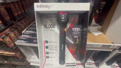 Infinity X1 10,000 Lumen Flashlight with Spot Beam