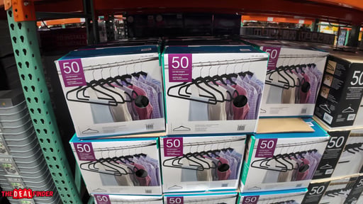 Flocked Black Non-Slip Hangers 50 Pack