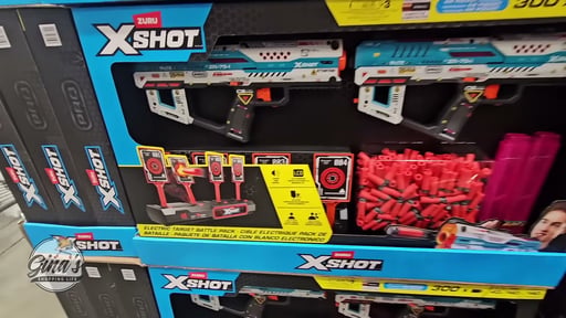 X-SHOT PRO FURY X 2PK W/ INTERACTIVE TARGET 300 DARTS
