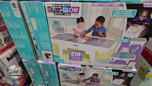 KidKraft Building Bricks Play N Glow Activity Table
