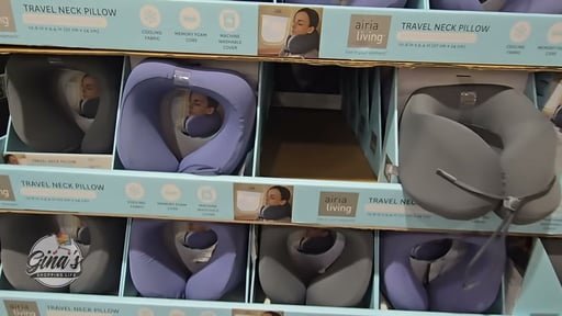 Airia Living Cooling Memory Foam Travel Pillow