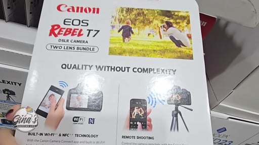 Canon T7 2-Lens Kit DSLR Bundle with SD Card and Backpack