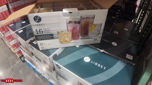 Libbey Fluted Glassware 16-Piece Set