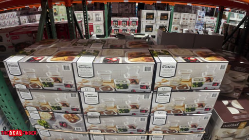 Trudeau 12-Piece Clever Seal Glass Airtight Food Storage Set