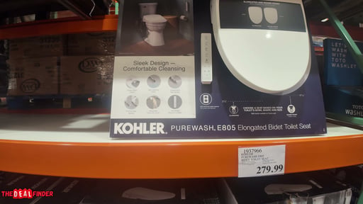 Kohler PureWash E805 Elongated Bidet Toilet Seat with Remote Control
