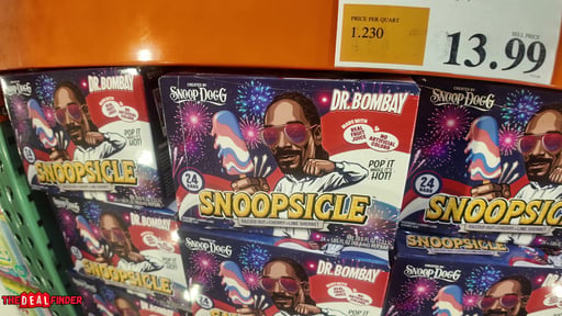 Dr. Bombay Snoopsicle Raspberry Cherry Lime Sherbet Bars, 24 x 1.65 oz