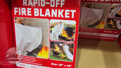 RAPID-OFF Fire Blanket 2-Pack