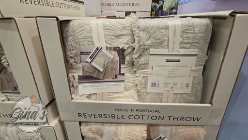 Reversible Cotton Jacquard Throw 50" x 60"