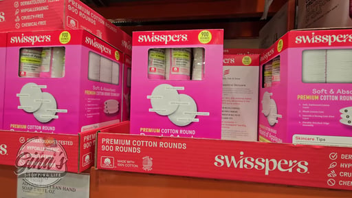 Swisspers Hypoallergenic Cotton Rounds 900 CT