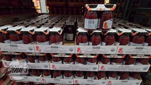 Kirkland Signature Organic Strawberry Spread, 2 x 24 Ounce Jars