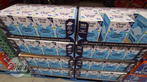Cleancult Laundry Detergent Sheets, Fresh Linen, 180 Loads (3 Boxes)