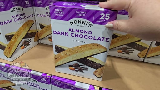 Nonni's Almond Dark Chocolate Biscotti 25 CT