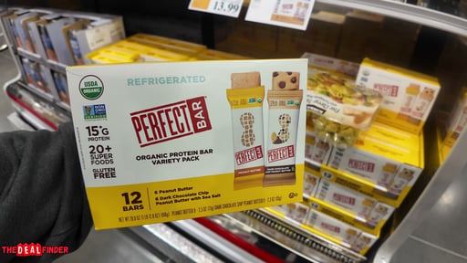 Organic Perfect Bar Variety Pack, 12 Count, 2.39 Ounce Each