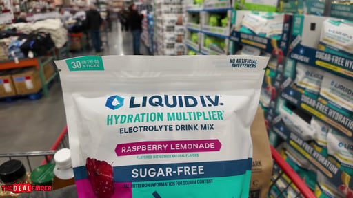 Liquid I.V. Sugar Free Hydration Multiplier Raspberry Lemonade, 30 Count