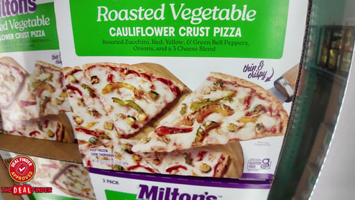 Milton's Cauliflower Roasted Veggie Pizza 2 Count 35.6 Ounces