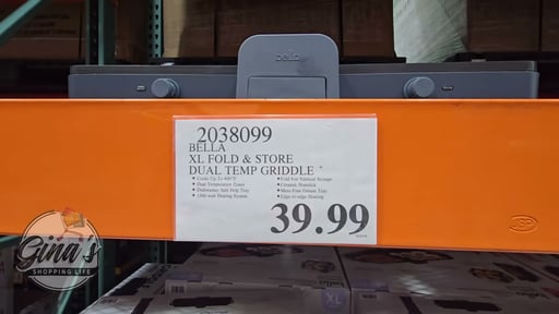 Bella XL Fold & Store Dual Temp Griddle