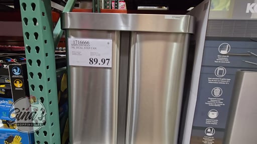 simplehuman 58L Dual Compartment Step Can