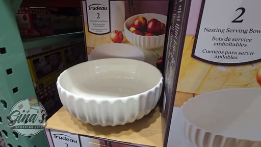 Trudeau Bloom Nesting Serving Bowls, 2-Pack