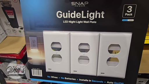 SnapPower GuideLight 2 Duplex LED Outlet Cover, 3-Pack
