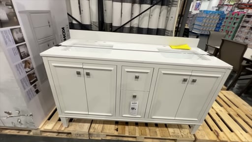 Kohler Clave 60in Vanity White