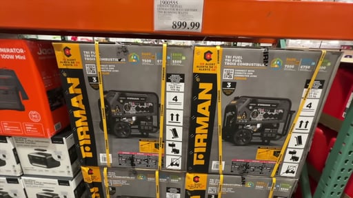 Firman Tri-Fuel Generator with CO Shutoff 7500 Running Watts