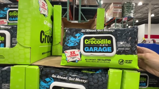 Crocodile Cloth Garage Cleaning Cloths 15" x 10" 110 Count