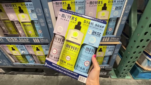 Mrs. Meyer's Clean Day Dish Soap 3 Pack, 72 Fluid Oz (2.25 QTS)