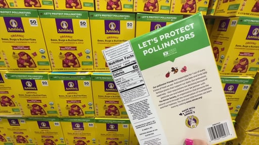Annie's Organic Bees, Bugs, Butterflies Fruit Snacks, 50 Pouches, 0.7 oz Each