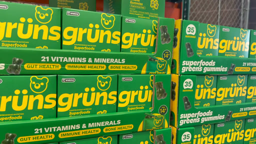 Grüns Adult Greens Gummies, 35 Daily Packs