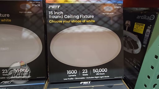 Feit Electric 15" Flush Mount Ceiling Fixture with EdgeLit Night Light
