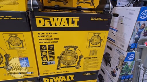 DEWALT 16" Benchtop or Hanging Fan