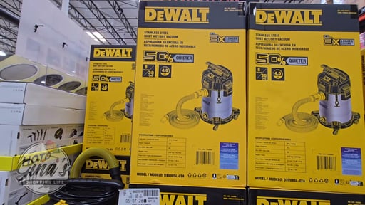 DEWALT 8 Gallon Stainless Steel Stealth Wet/Dry Vacuum