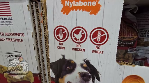 Nylabone Beef Broth Bones Dog Treat 2.6 LB