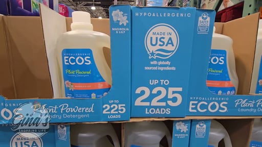 Earth Friendly ECOS Ultra Liquid Laundry Detergent, Magnolia and Lily, 225 FL OZ, 225 Loads