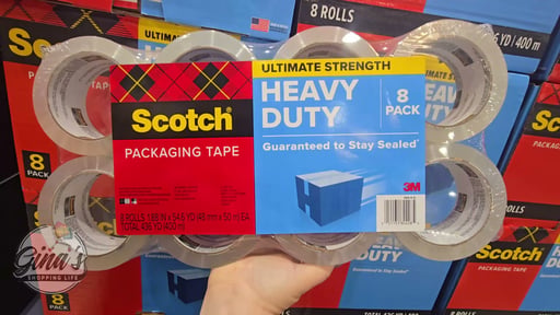3M Scotch Heavy Duty Shipping Tape 8-Pack