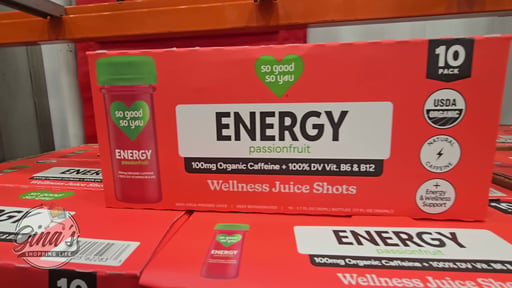 So Good So You Energy Passion Fruit Shots, 10-Pack / 1.7 oz