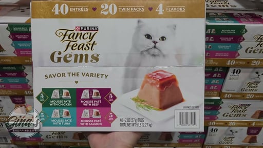 Fancy Feast Gems Pate Mousse Variety Pack, 40 x 2 oz
