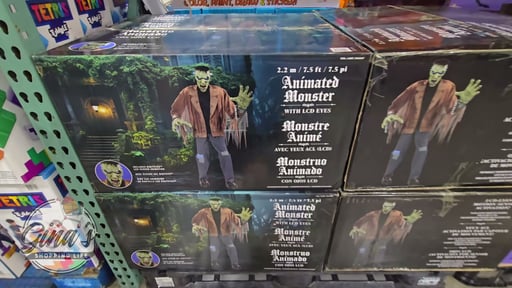 7.5' Animated Monster with LCD Eyes & Sound