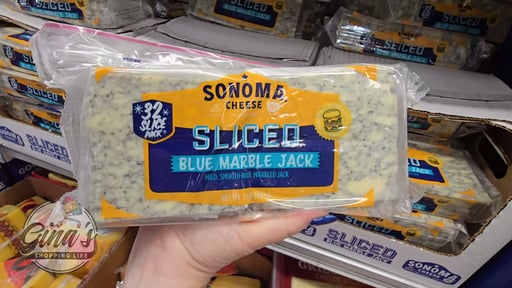 Sonoma Cheese Sliced Blue Marble Jack, 32 oz
