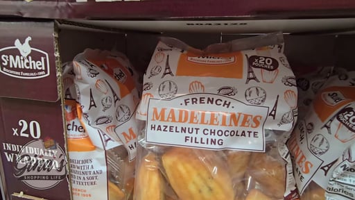 St Michel Madeleines Chocolate/Hazelnut Filled 20.48 oz