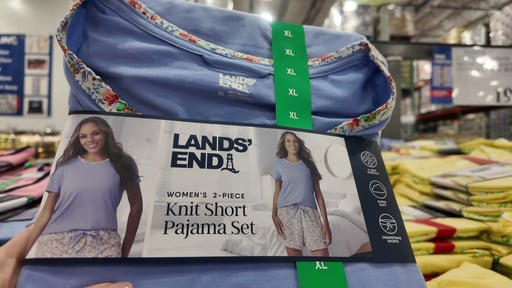 Lands' End Women's 2-Piece Knit Short Pajama Set