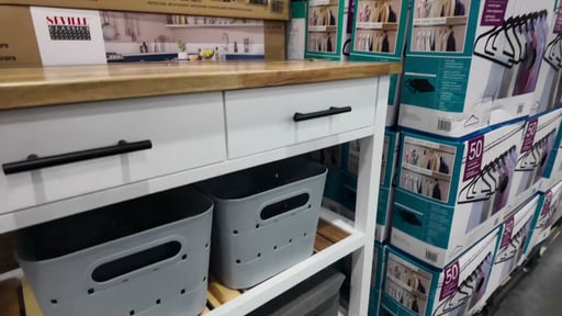 Seville Acacia Kitchen Cart with Acacia Shelves