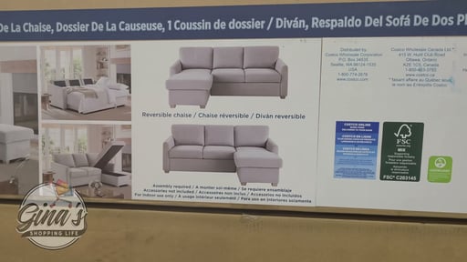 Coddle Cameron Fabric Sleeper Sofa with Reversible Chaise