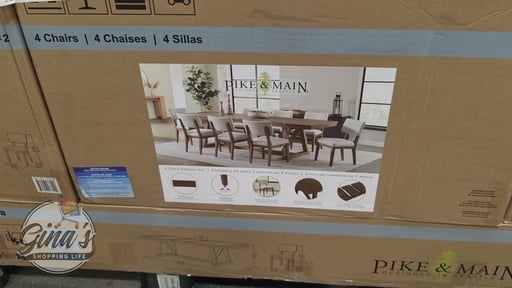 Pike & Main Mendocino 9-Piece Dining Set